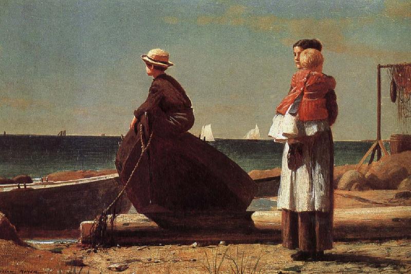 Winslow Homer Wang parent return oil painting image